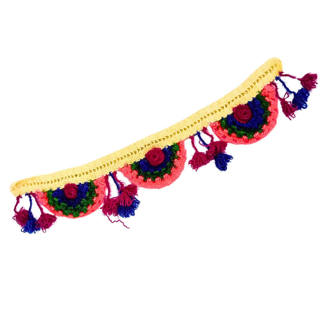 DNYANESHWAR MAULI Woolen Toran, Made By Dnyaneshwar Mauli SHG, Pack Of 1 Piece