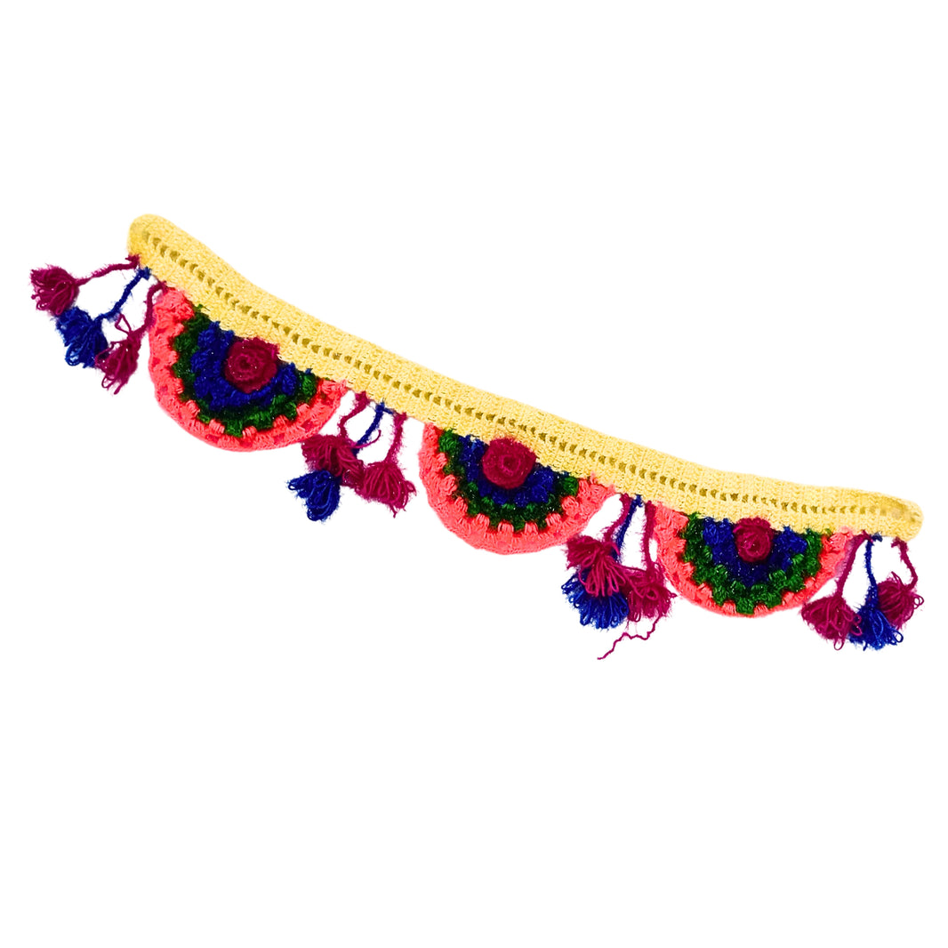 DNYANESHWAR MAULI Woolen Toran, Made By Dnyaneshwar Mauli SHG, Pack Of 1 Piece