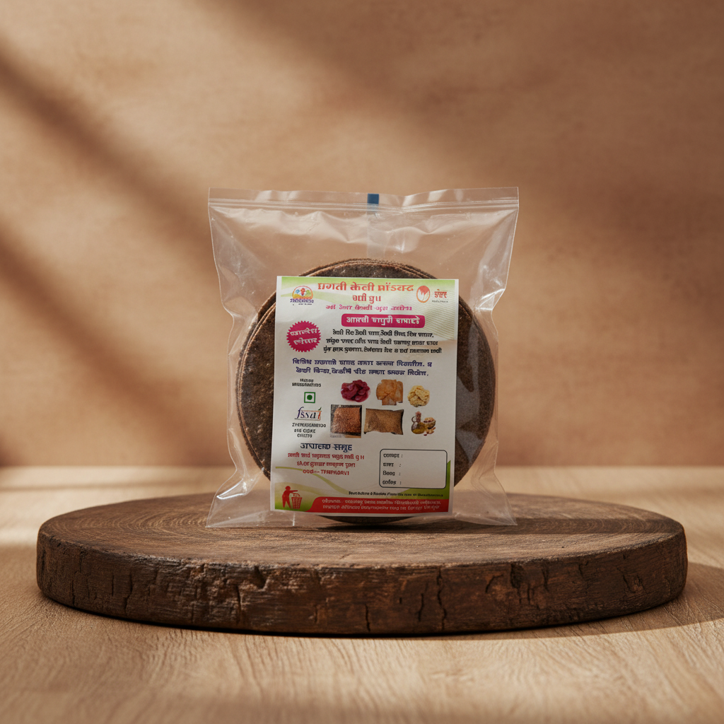 MAA REVA Nagali Papad Pack Of 500gm Traditional Ragi Papad Ready To Fry Crispy Homemade Authentic Taste