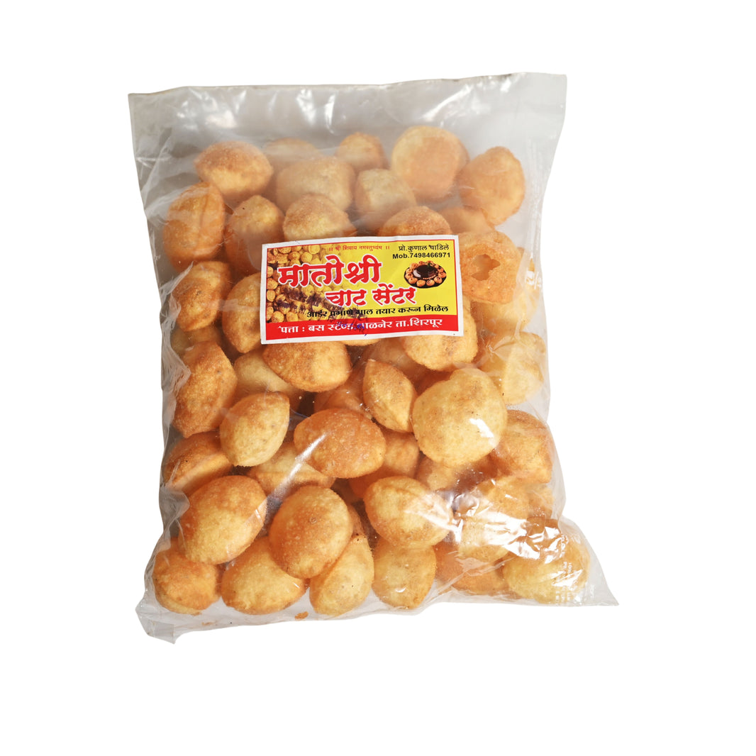 MATOSHRI Pani Puri Pack Of 100 Nos Ready To Use Crispy Chaat Puris Street Food Fresh Crunchy Authentic Quality