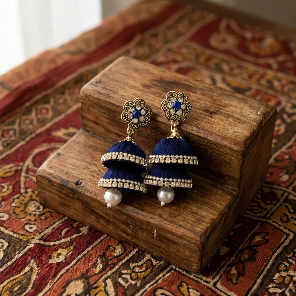 RANI HIRAI Earrings Pack Of 1pcs Traditional Fashion Jewellery Decorative Daily Wear Accessory Authentic Quality