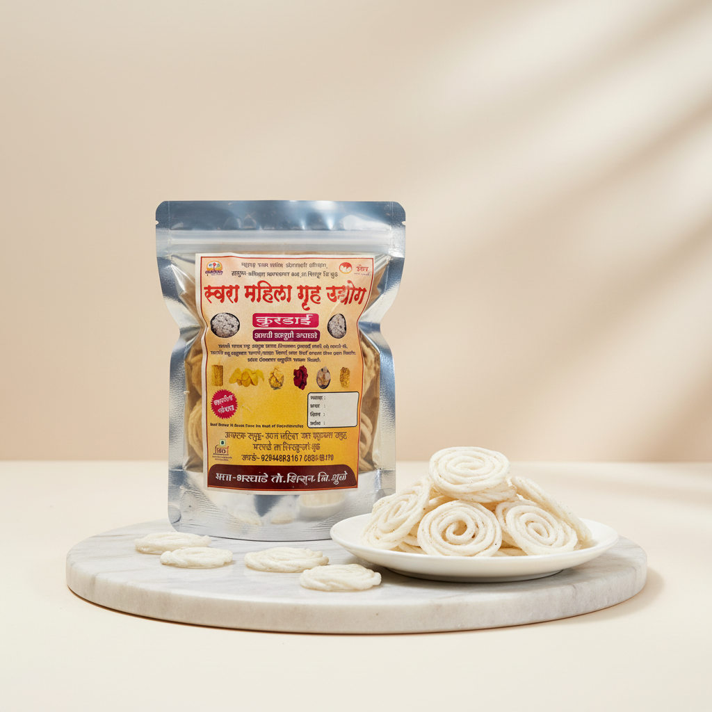 SWARA Kurdai Pack Of 500gm Traditional Sun Dried Ready To Fry Crispy Homemade Authentic Snack Premium Quality