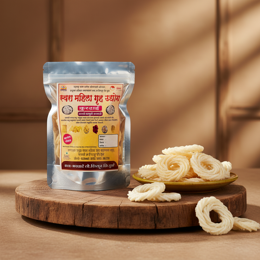 SWARA Kurdai Pack Of 500gm Traditional Sun Dried Ready To Fry Crispy Homemade Authentic Snack Premium Quality