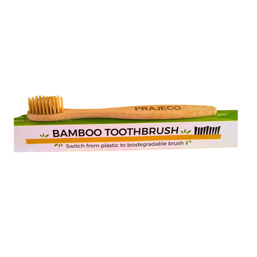 BAMBOO TOOTHBRUSH Eco Friendly Bamboo Toothbrush Biodegradable Alternative Suitable For Daily Oral Care Made By Rajmudra Mahila SHG 18 gm