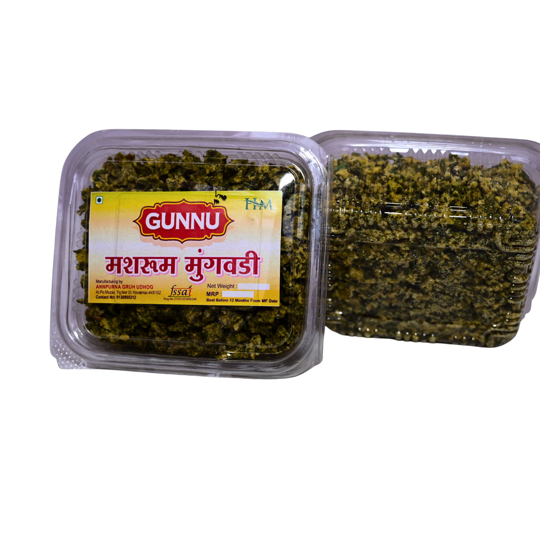 ANNAPURNA - Mashroom Mung Mix Wadi | Natural, Authentic, Chemical-Free, Premium Quality | Pack of 200 gm