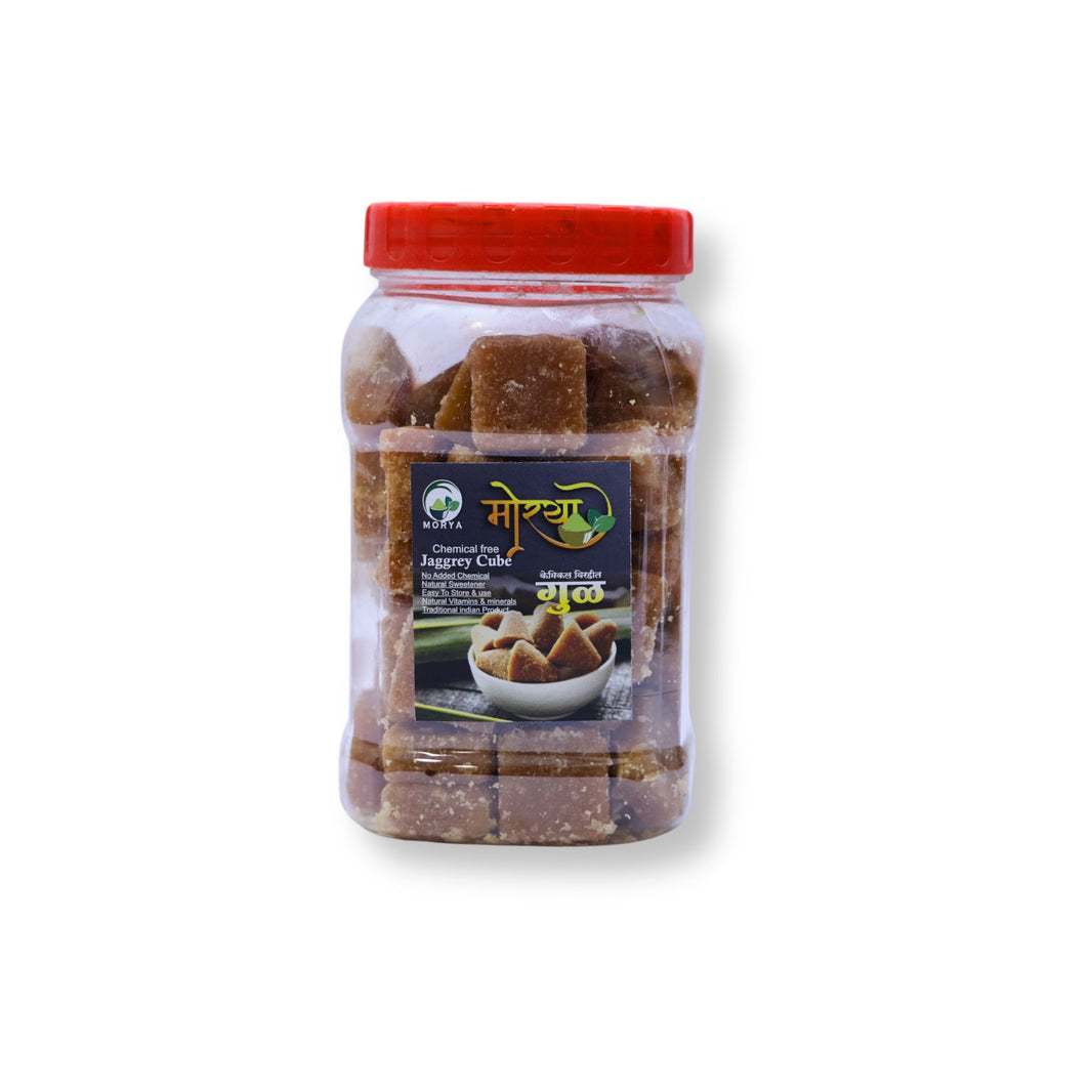 MORYA Pure Deshi Gul (Jaggery Cubes),Ahilya, Natural, Chemical Free, Pack of 500 gm