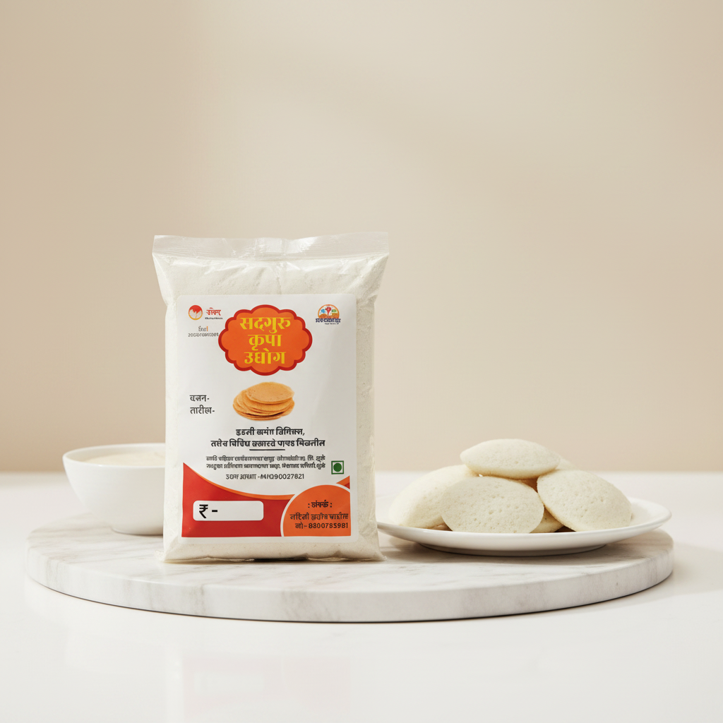 SAD GURU KRUPA Idali Premix Pack Of 500gm Ready To Cook Soft Fluffy Idli Mix Instant Breakfast Authentic Taste