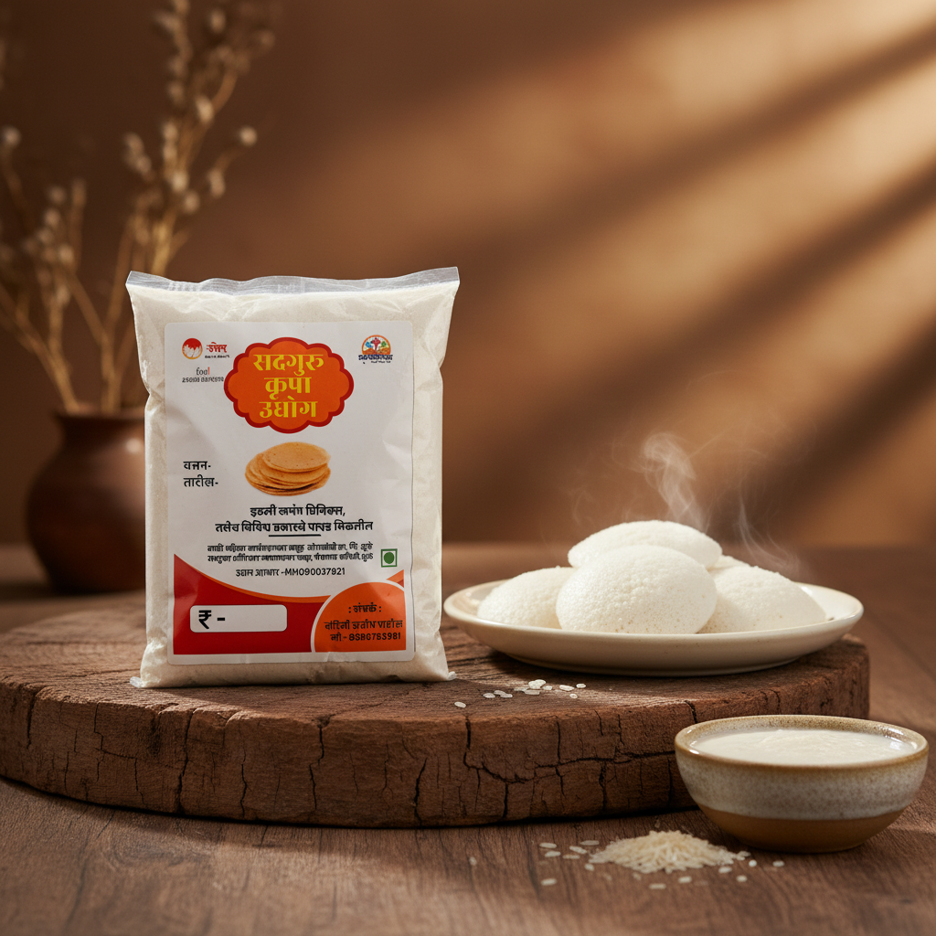 SAD GURU KRUPA Idali Premix Pack Of 500gm Ready To Cook Soft Fluffy Idli Mix Instant Breakfast Authentic Taste