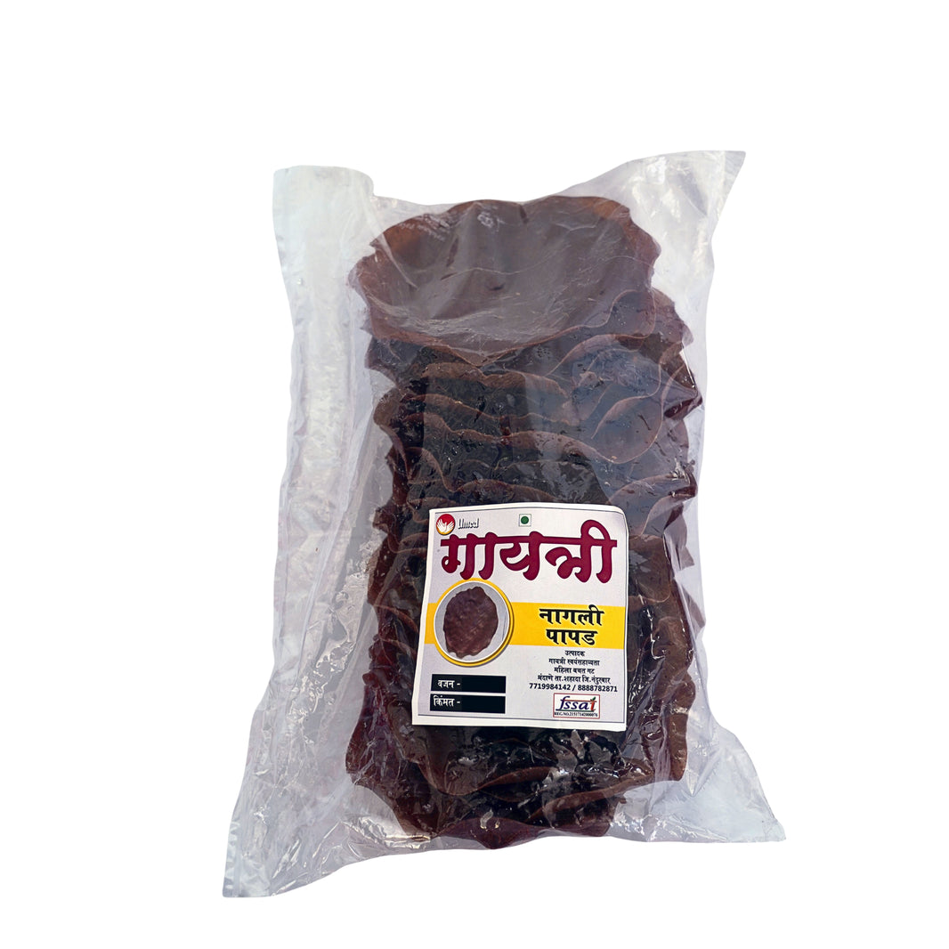 GAYATRI Nagali Papad Pack of 1000 gm Nutritious Ragi Papad Crispy Traditional Meal Accompaniment