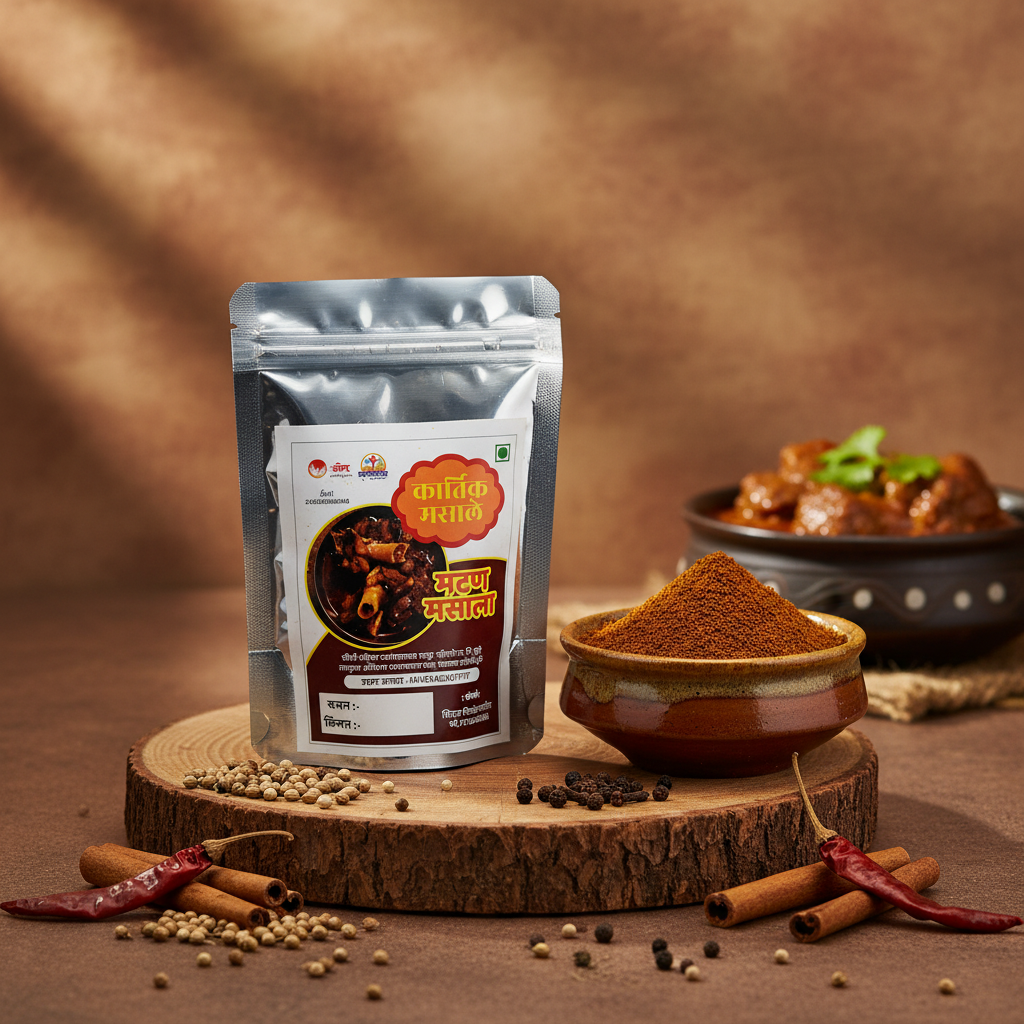 KARTIK MASALE Matan Masala Pack Of 500gm Traditional Mutton Spice Blend Rich Aroma Authentic Maharashtrian Cooking Premium Quality