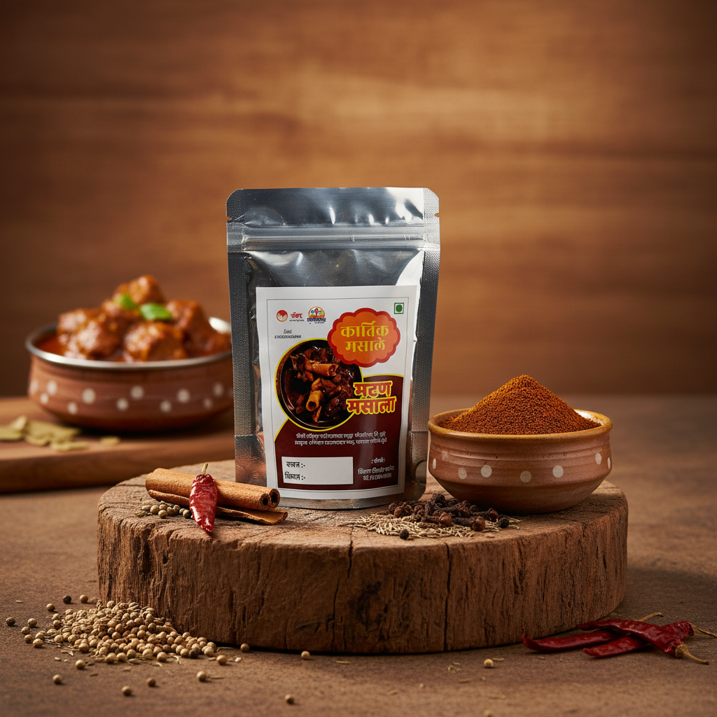 KARTIK MASALE Matan Masala Pack Of 250gm Traditional Mutton Spice Blend Rich Aroma Authentic Maharashtrian Cooking Premium Quality