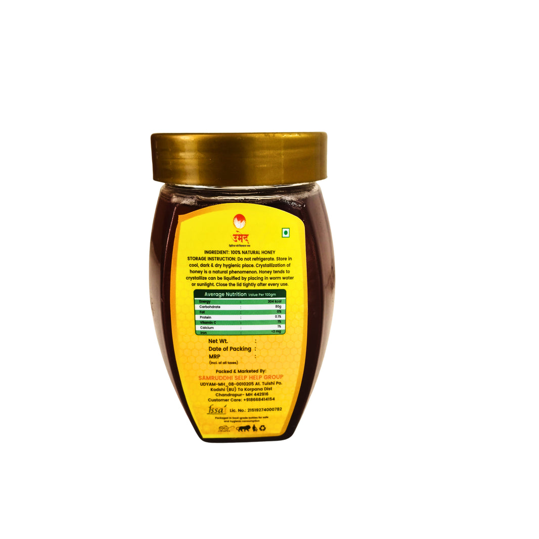 RANI HIRAI Natural Honey Pack Of 500gm Pure Bee Collected Sweetener Traditional Food Preparation Authentic Quality