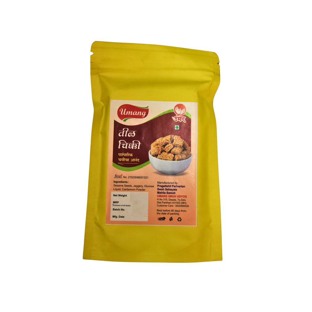 UMANG Till Chikki Pack Of 180g Sesame Jaggery Traditional Sweet Crunchy Festive Delight