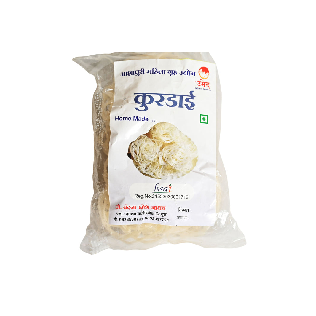 ASHAPURI Kurdai Pack Of 500gm Traditional Sun Dried Ready To Fry Crispy Homemade Authentic Snack Premium Quality