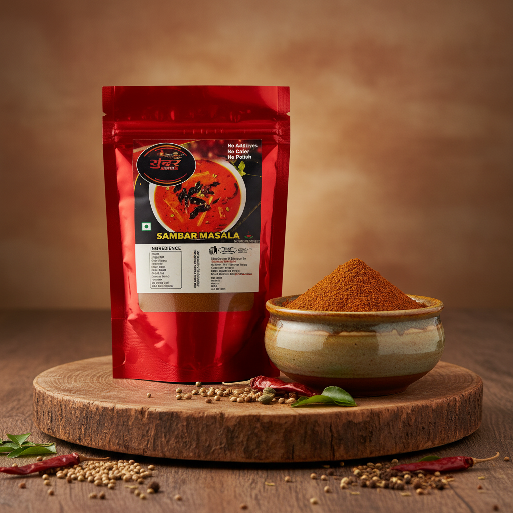 SHIVADARSHAN SHG Sambar Masala Pack Of 100gm Traditional South Indian Spice Blend Rich Aroma Authentic Taste Premium Quality