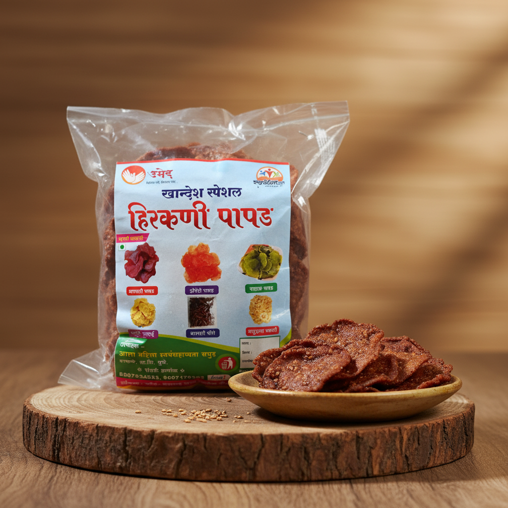 HIRAKANI Nagali Papad Pack Of 500gm Traditional Ragi Papad Ready To Fry Crispy Homemade Authentic Taste Premium Quality