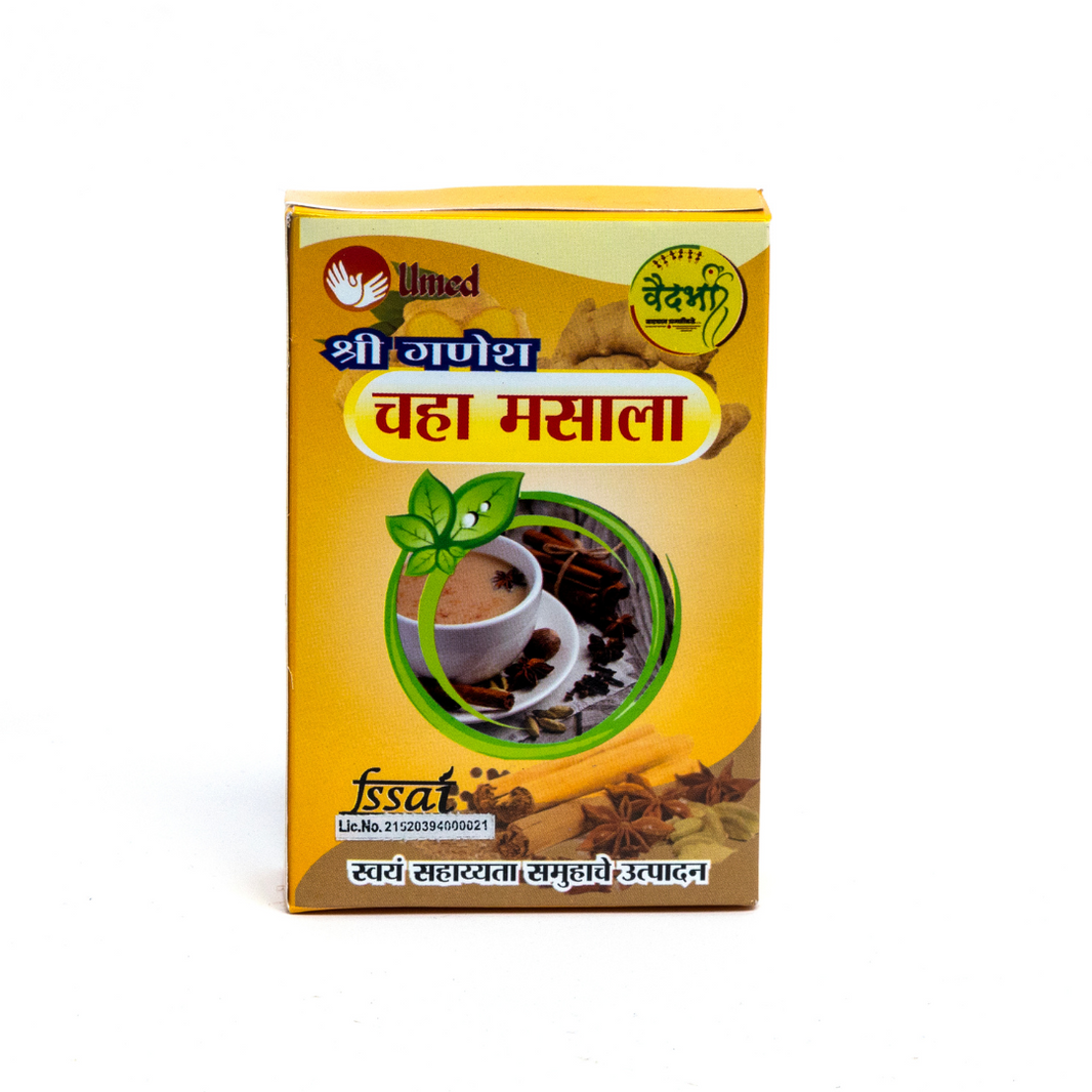 SHRI GANESH Tea Masala, Kumkum SHG, Made By Natural Ingredients, No Artificial Chemical, Pack of 30 gm