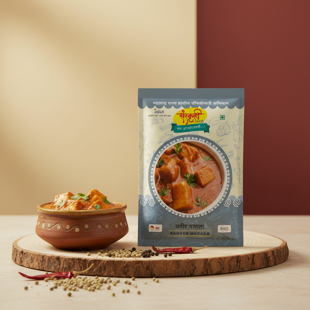 SANSKRUTI Paneer Masala,Made By Natural Ingredients,No Artificial flavour,pack of 100 gm