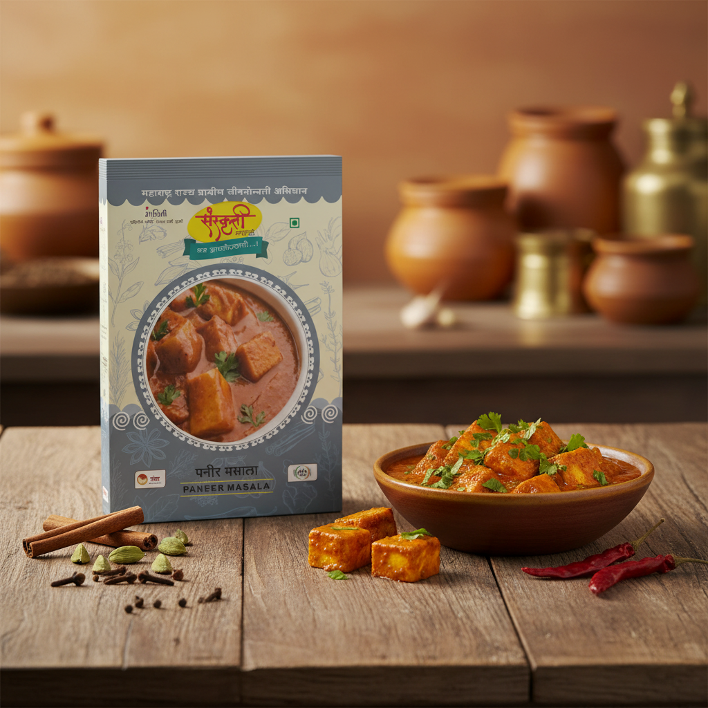SANSKRUTI Paneer Masala,Made By Natural Ingredients,No Artificial flavour,pack of 100 gm