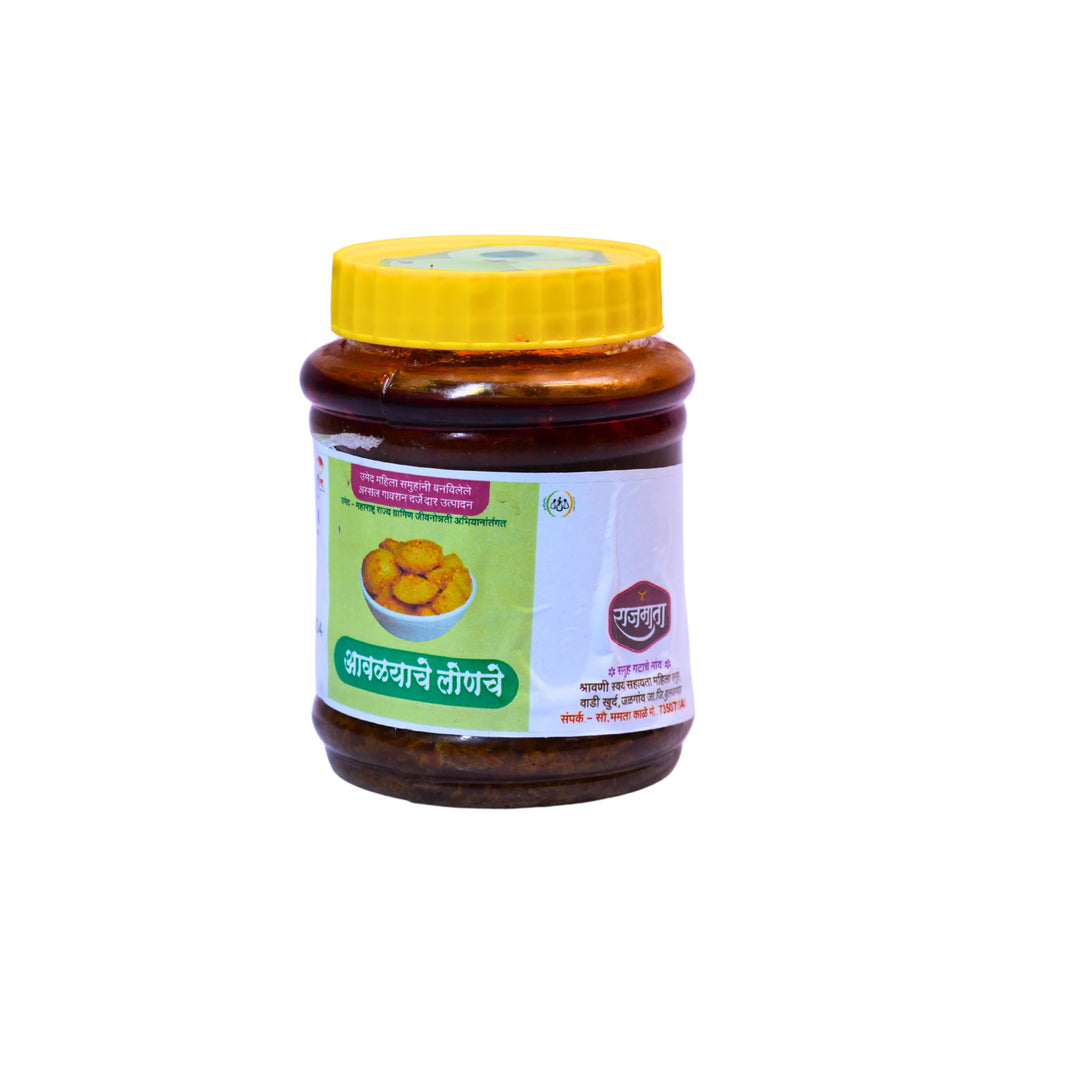 Amla Pickles,Produced By Women, Shravani SHG, Rajmata Brand, 250 Gm
