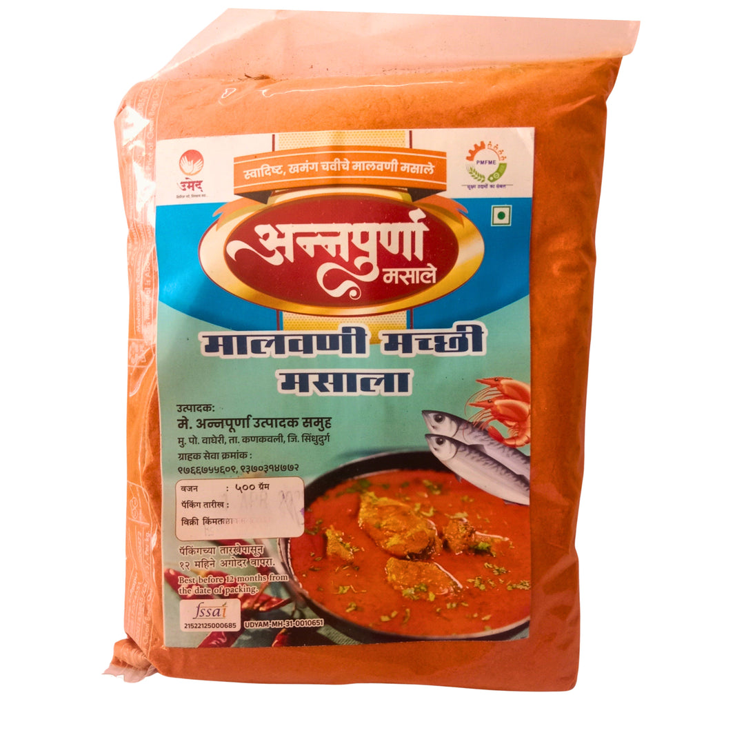 ANNAPURNA MASALE, Fish  Masale, Natural Ingredients, No Artificial Essence, Pack of 500 gm