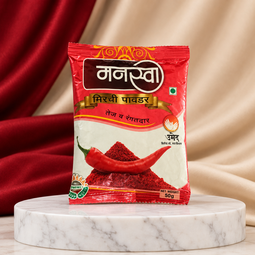 Chilli Powder Produced By Women SHG, Manaswi Brand Sarwadnya Women SHG, Naturally 500 Gm