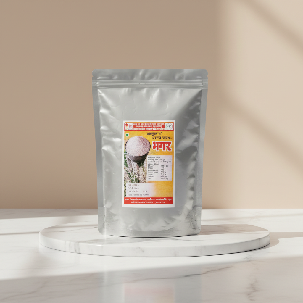HIRAKANI Bhagar Black Pack of 1000 gm Nutritious Millet Grain Ideal for Fasting Upvas Bhagar Khichdi