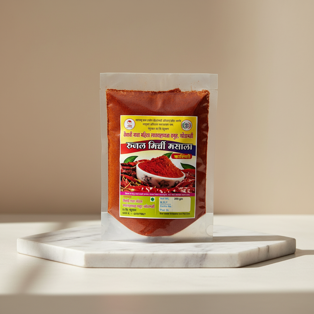 RUJAL MIRCHI MASALA Rasgulla Chapata Mix Chilli Powder Pack of 500 gm Spicy Snack Masala for Rasgulla Chapata Mix Traditional Gujarati Snack Flavoring