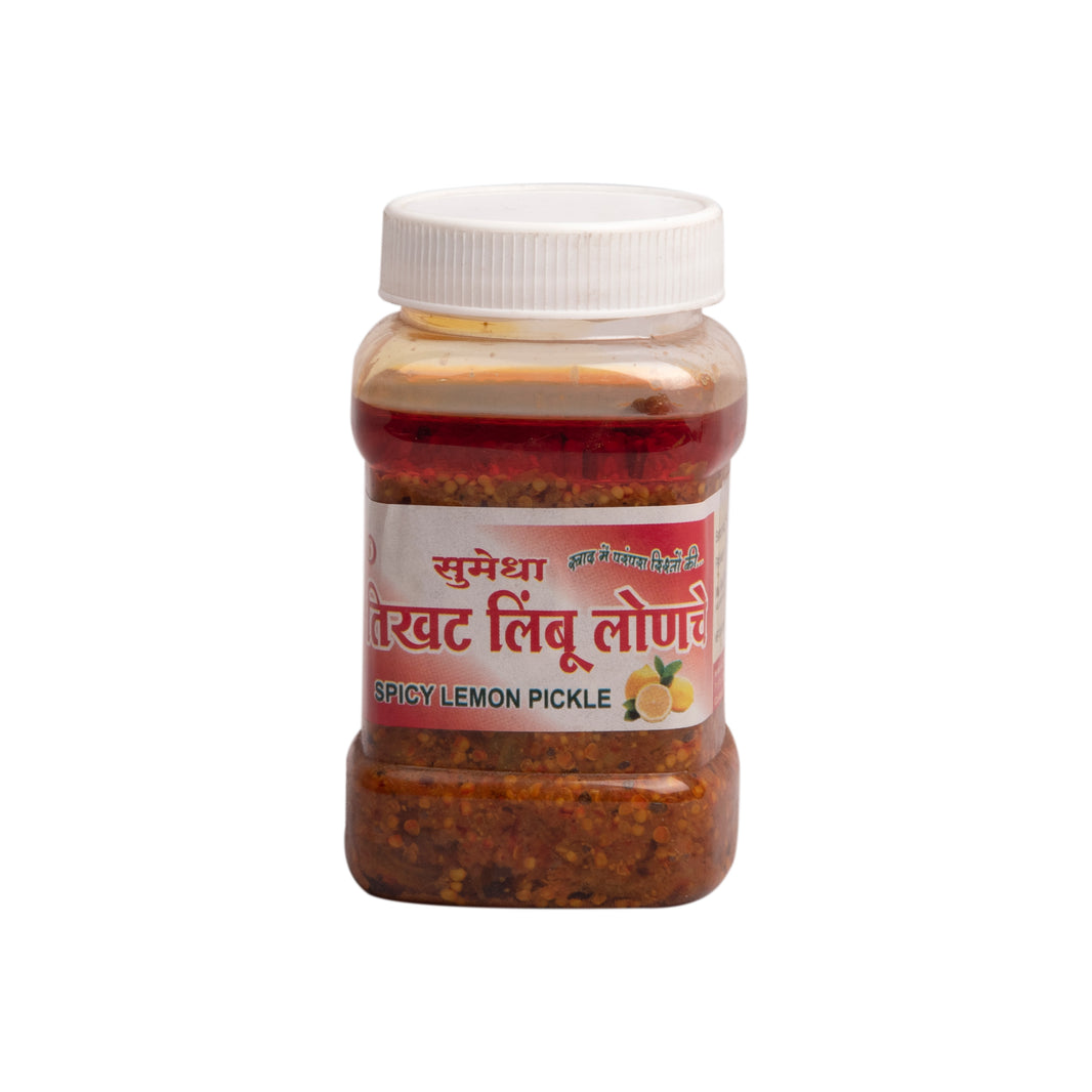 VARDHINI, Spicy Lemon pickle, Sumedha Gruh,Natural, ingredient, no artificial essence, pack of 250 gms