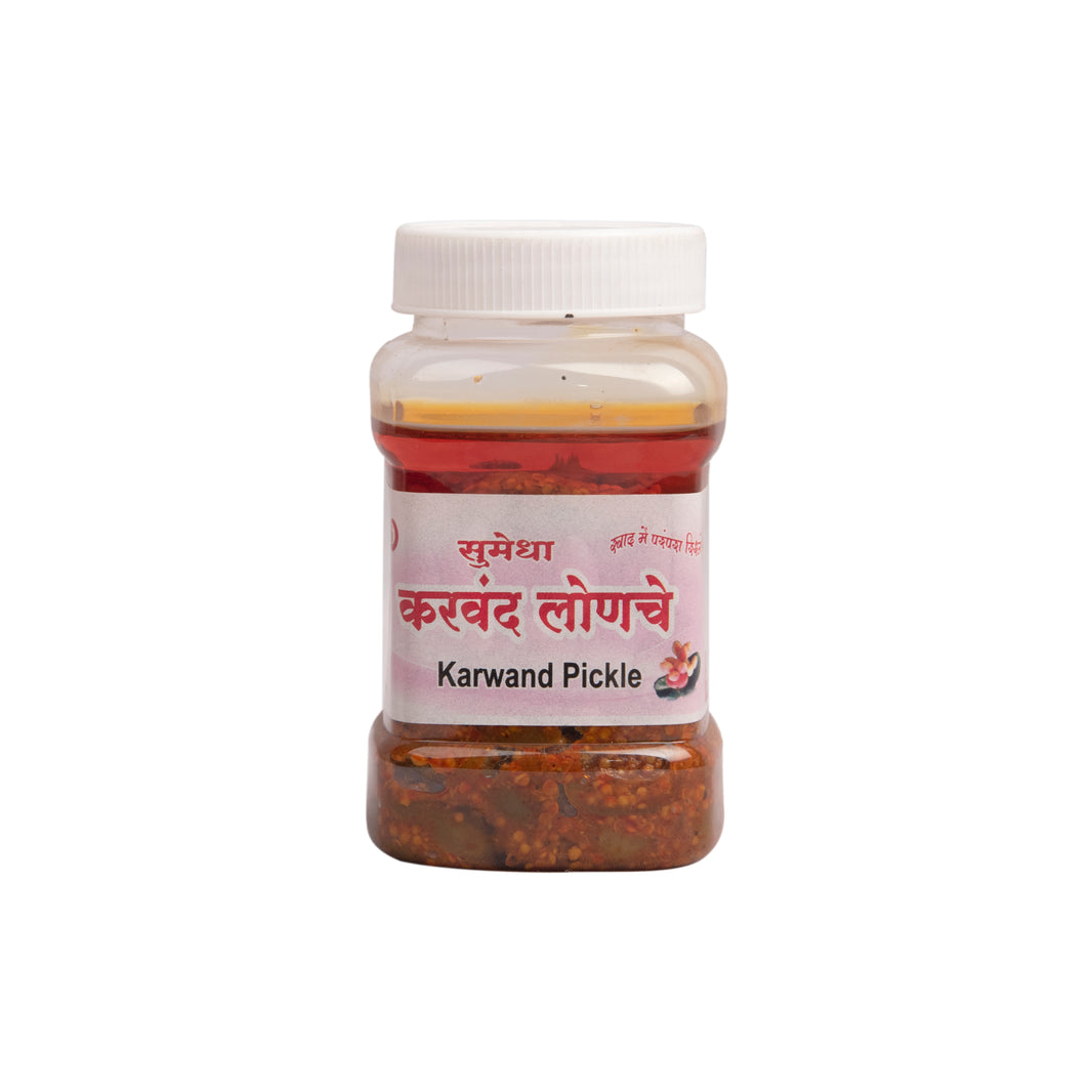 VARDHINI, Karvand pickle, Sumedha Gruh,Natural, ingredient, no artificial essence, pack of 250 gms