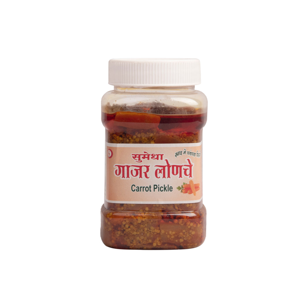 VARDHINI, Carrot pickle, Sumedha Gruh,Natural, ingredient, no artificial essence, pack of 250 gms