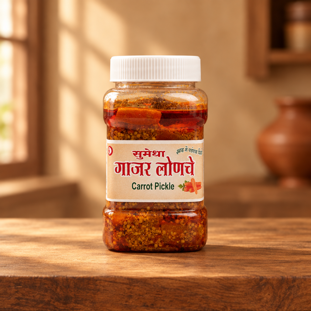 VARDHINI Carrot Pickle, 250 g | No Artificial Essence