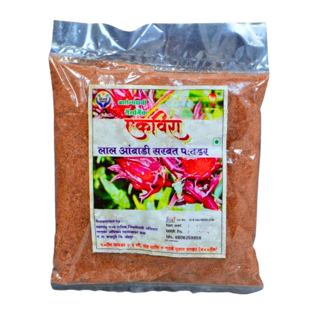 EKVIRA SHG, Natural Ambadi Sharbat Powder Made by SHG Women, Pack Of 1