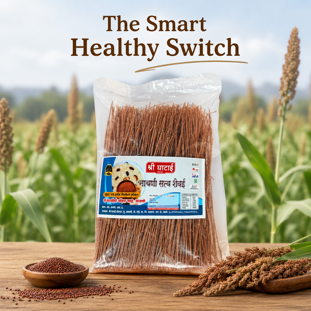 GHATAIDEVI SHG, Nachani Satva Shevai, No Maida Made By Natural Ingredients, Pack of 200 gm