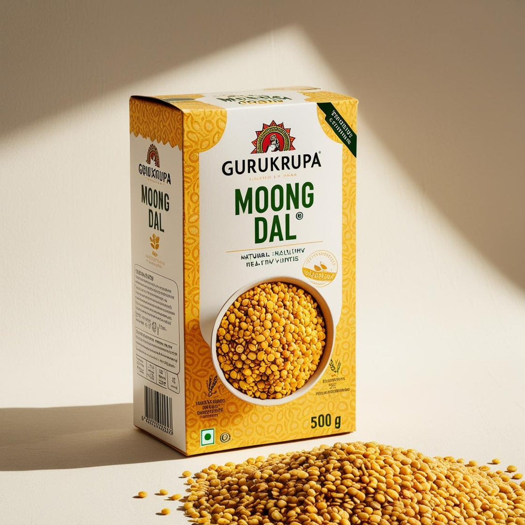 GURUKRUPA Moong Dal, Natural, Healthy, Best Quality, Pack of 500 gms