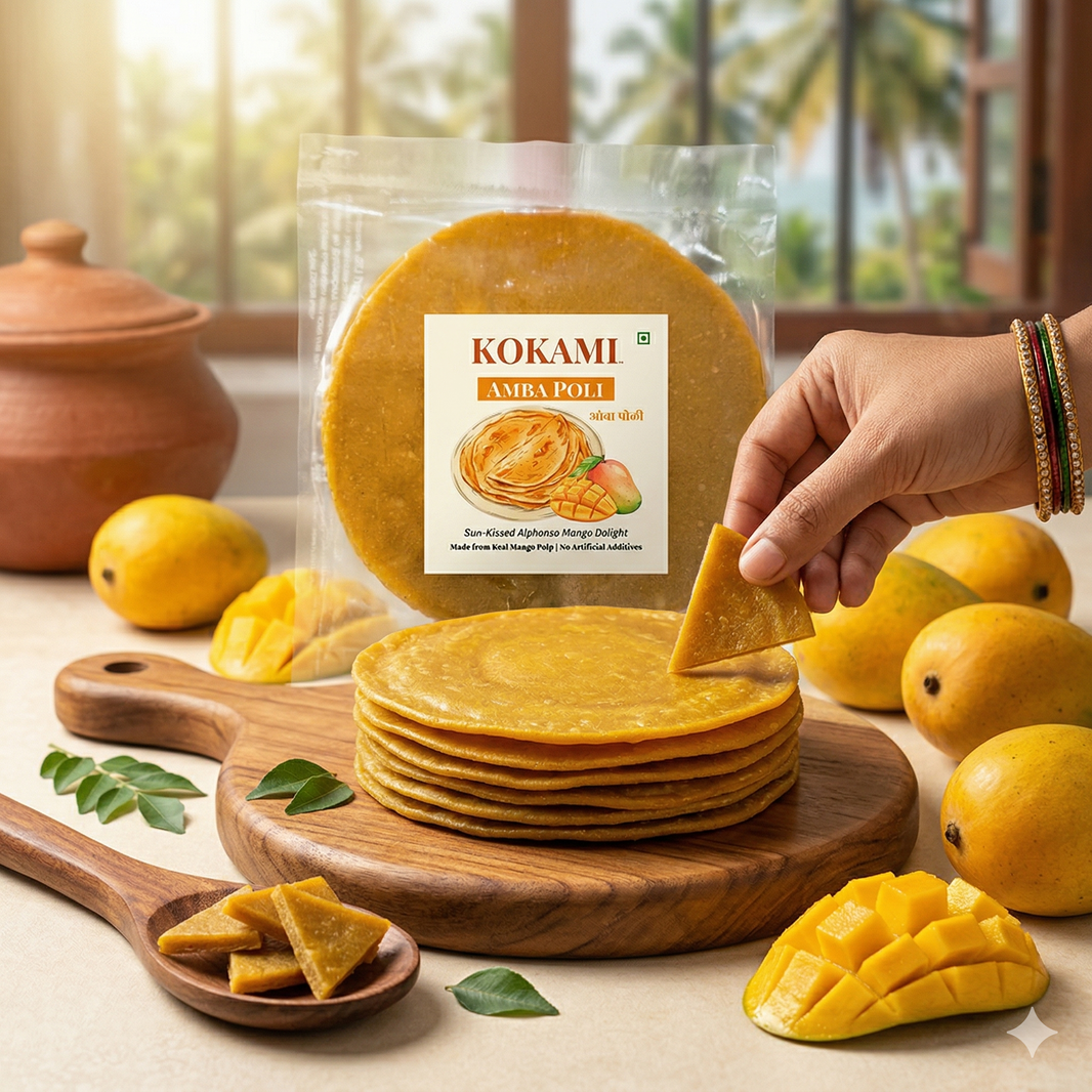 KOKAMI Amba Poli, Durgalaxmi SHG, Natural Ingredients, No Artificial Essence, Pack of 100g