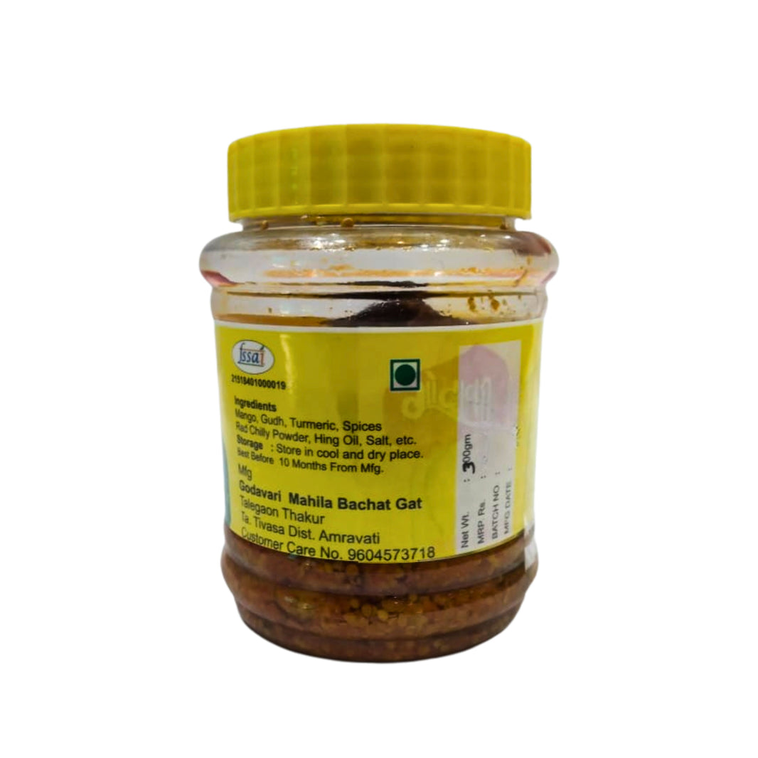 GODAWARI Mango Pickle, Godawari SHG, Natural Ingredients, No Artificial Colour, Pack of 300 gm