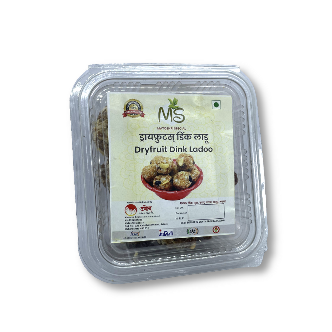 MS MASALE, Dryfruits Dink Ladu, Siddhivinayak SHG, Natural Ingredients, No Artificial Essence, Pack of 200gm