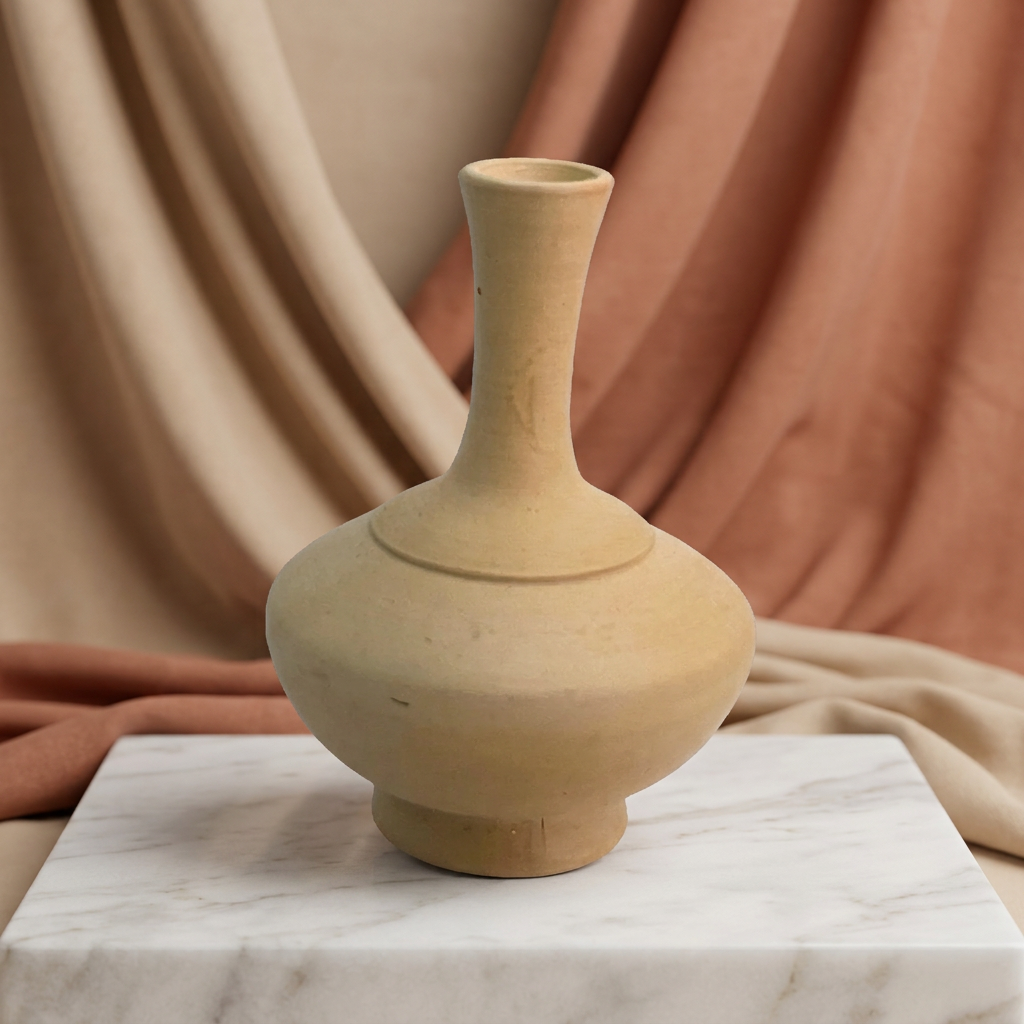 SANKET Teracotta, Flower Pot Small Size, Made By Natural Soil, Local Craftsmanship, Pack Of 1