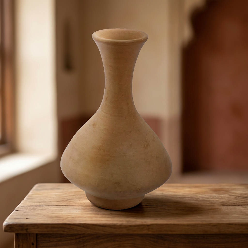 SANKET Teracotta, Flower Pot Medium Size, Made By Natural Soil, Local Craftsmanship, Pack Of 1