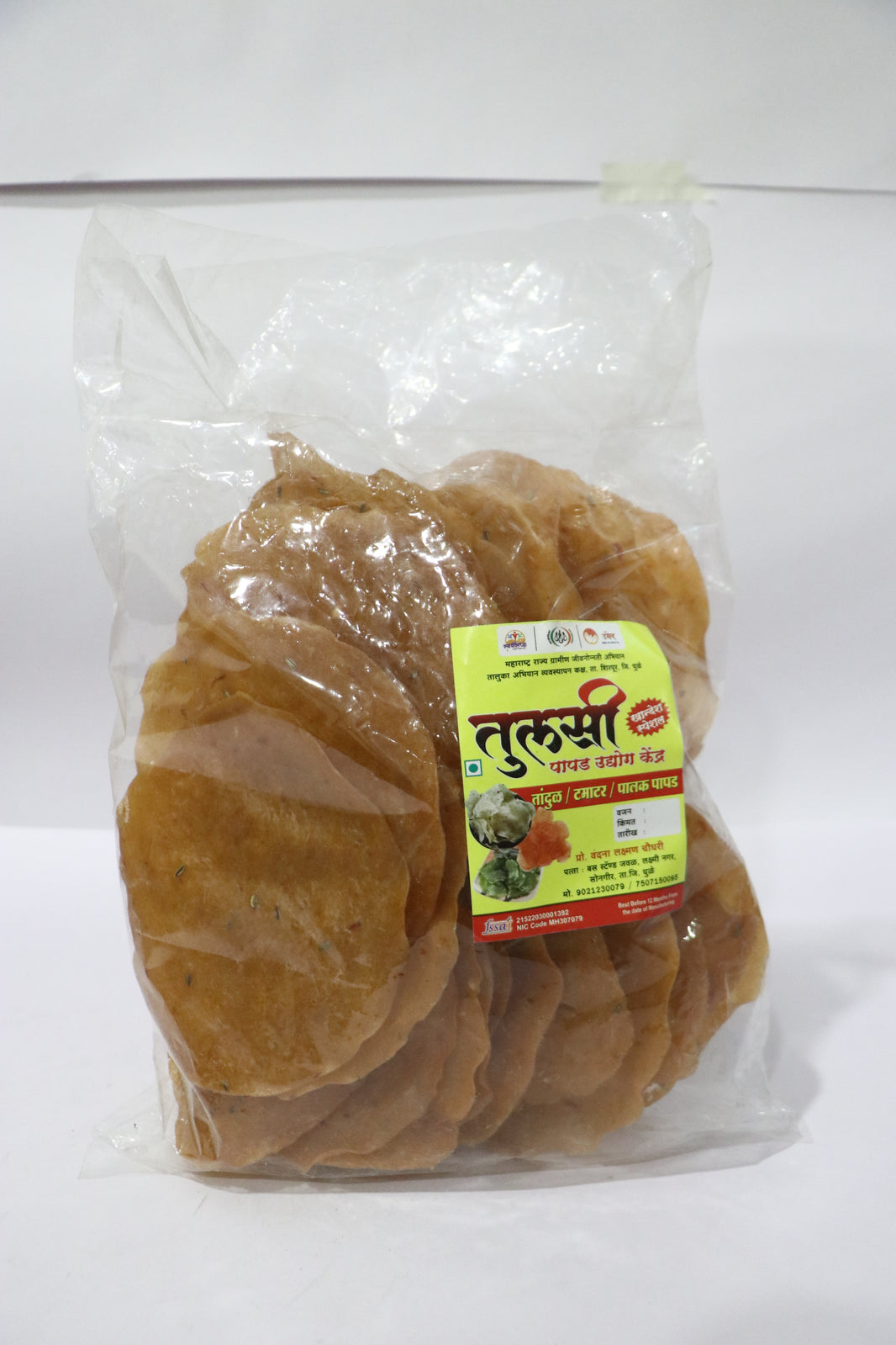 TULSI, Tomato Papad,Jai Bhavani SHG, Made By Natural Ingredients, No Artificial Chemicals, Pack of 500 gm