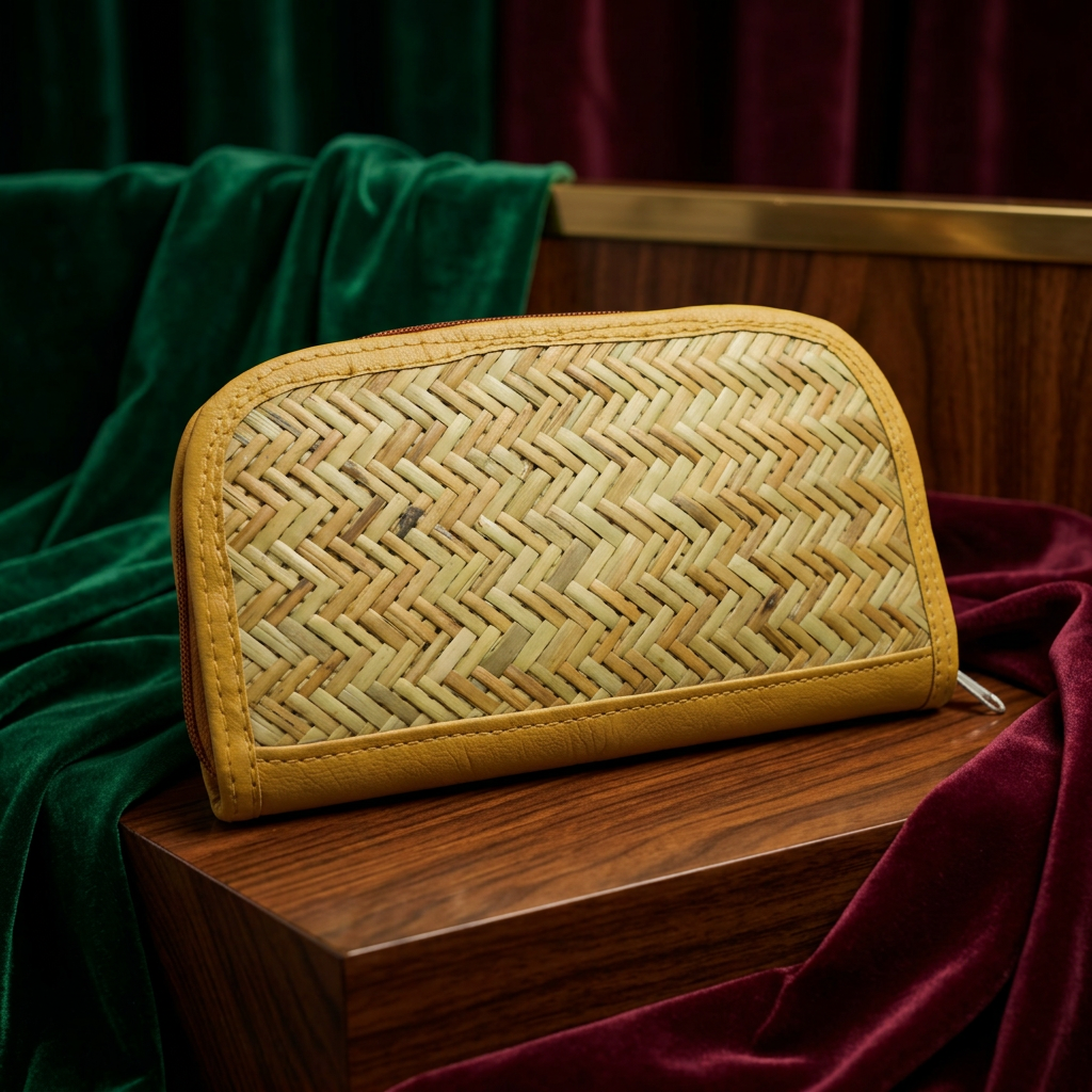 DIKSHA BAMBOO ART, Bamboo Purse, Natural Wood, Local Craftsmanship