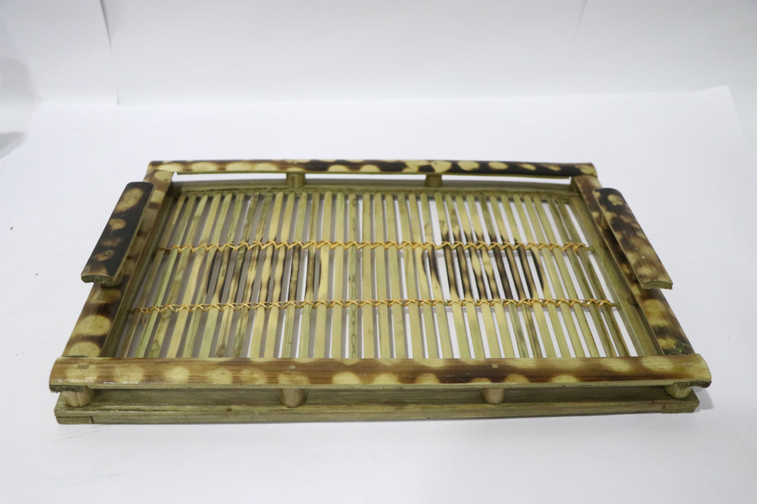 DIKSHA BAMBOO ART, Bamboo Tray, Natural Wood, Local Craftsmanship