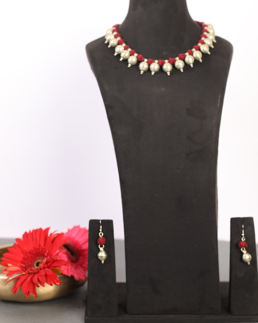 PENO J choker with German Silver Coin Pack Of 1 Item Handcrafted Banjara Choker German Silver Coin Traditional Textile Colourful Folk Jewellery