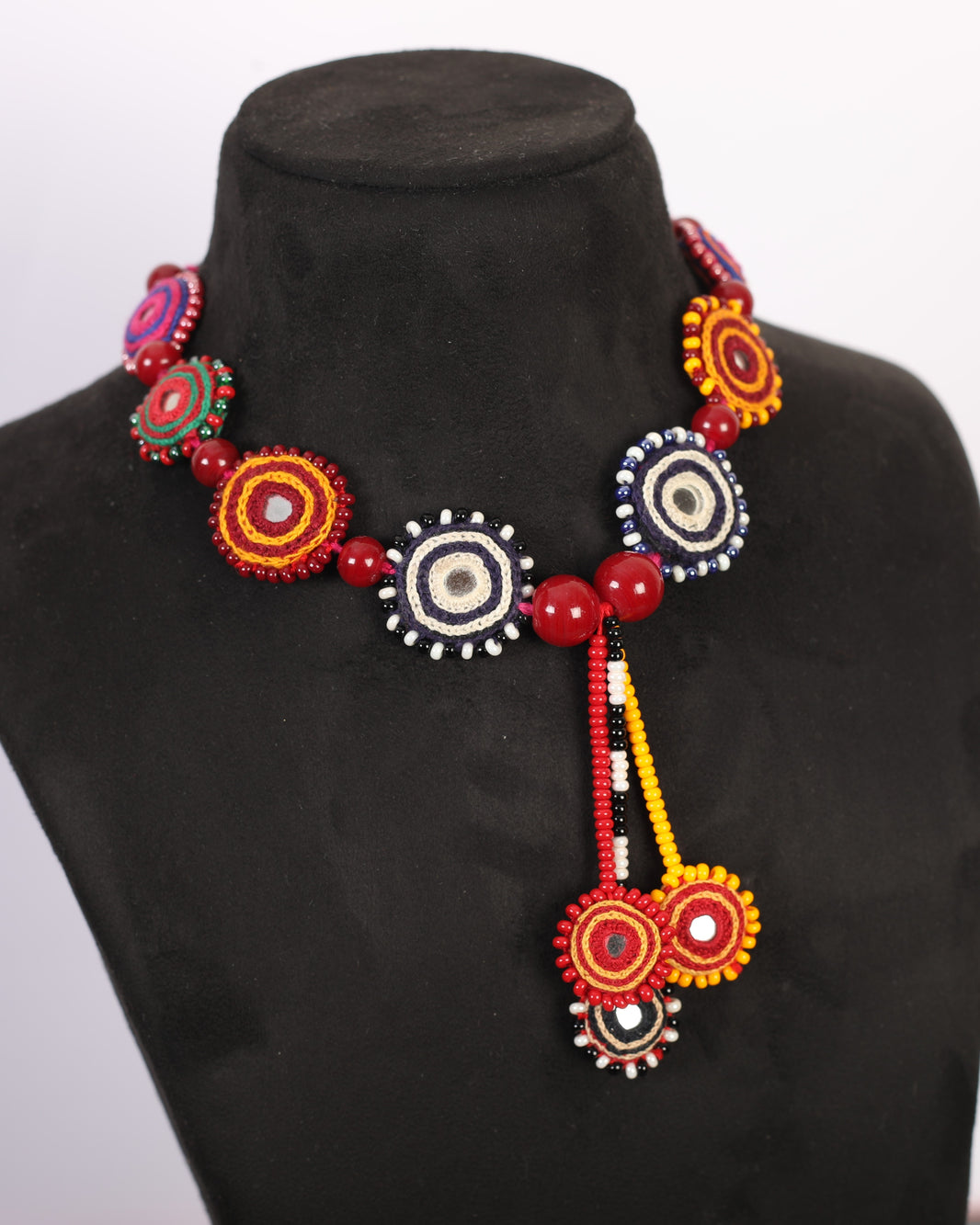 PENO J choker Pack Of 1 Item Handcrafted Banjara Choker Traditional Textile Work Colourful Folk Jewellery Ethnic Styling