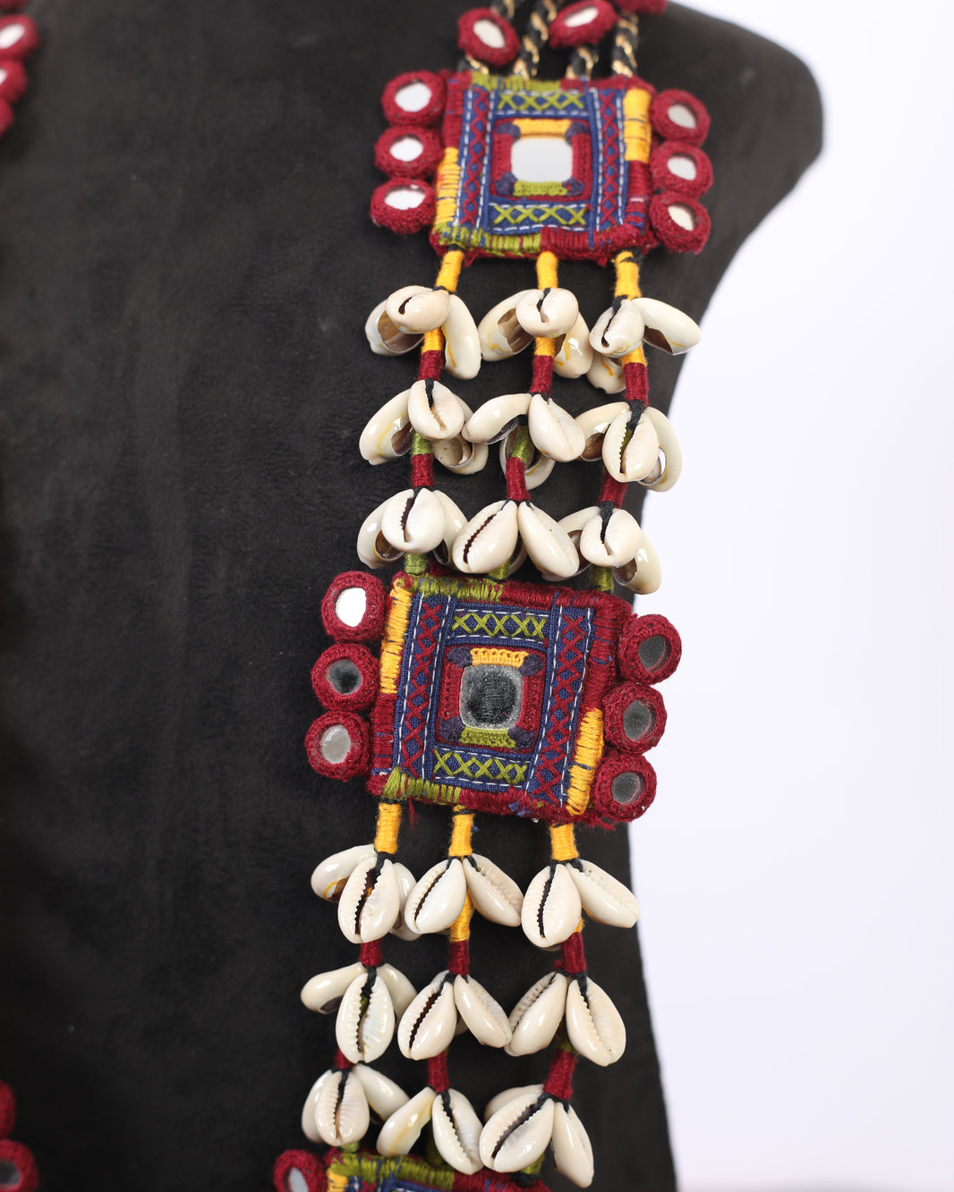 PENO J Reliance Red Pack Of 1 Item Handcrafted Banjara Ethnic Accessory Vibrant Red Textile Traditional Folk Craft