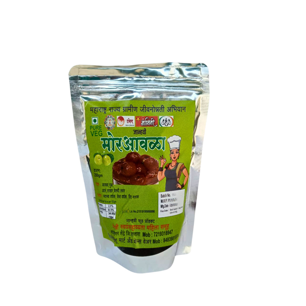 JHANVI FOOD PRODUCTS Mor Avala, Made By Natural Ingredients, No Artificial Flavour, Pack of 250 gm