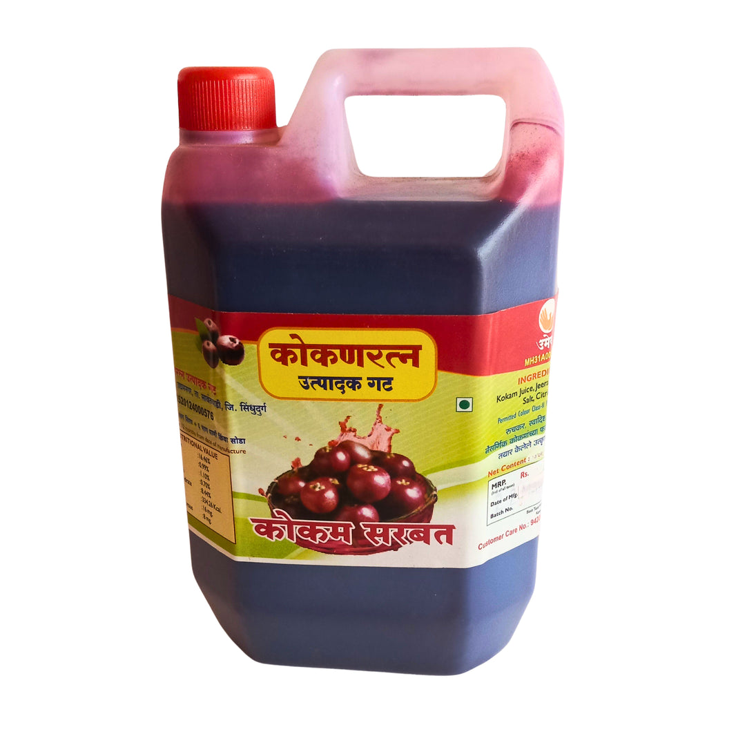 KOKANRATNA Kokam Sarabat, Natural Ingredients, No Artificial Essence, Pack of 500 ml