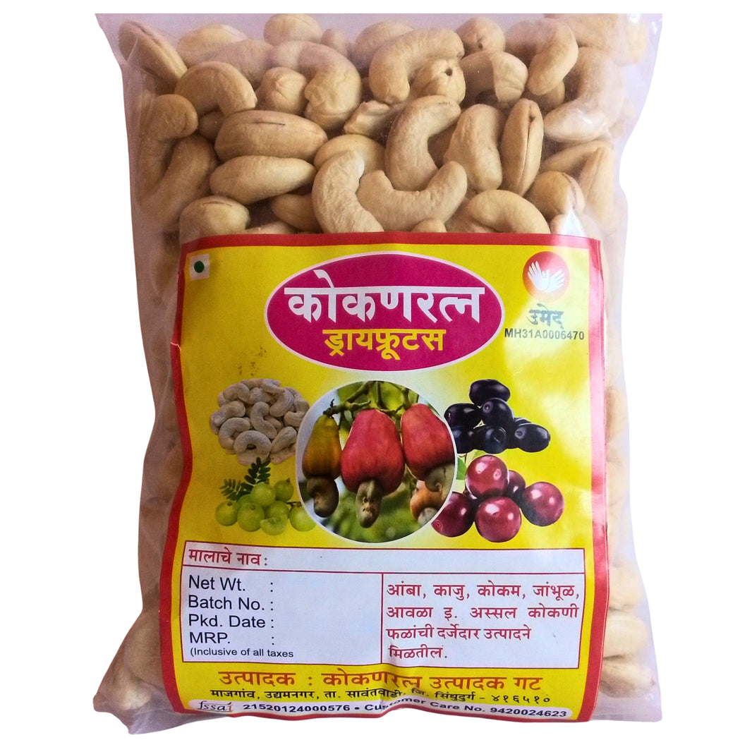 KOKANRATNA , White Cashew, Healthy, Fiberous, Natural Flavour, Pack of 500 gm