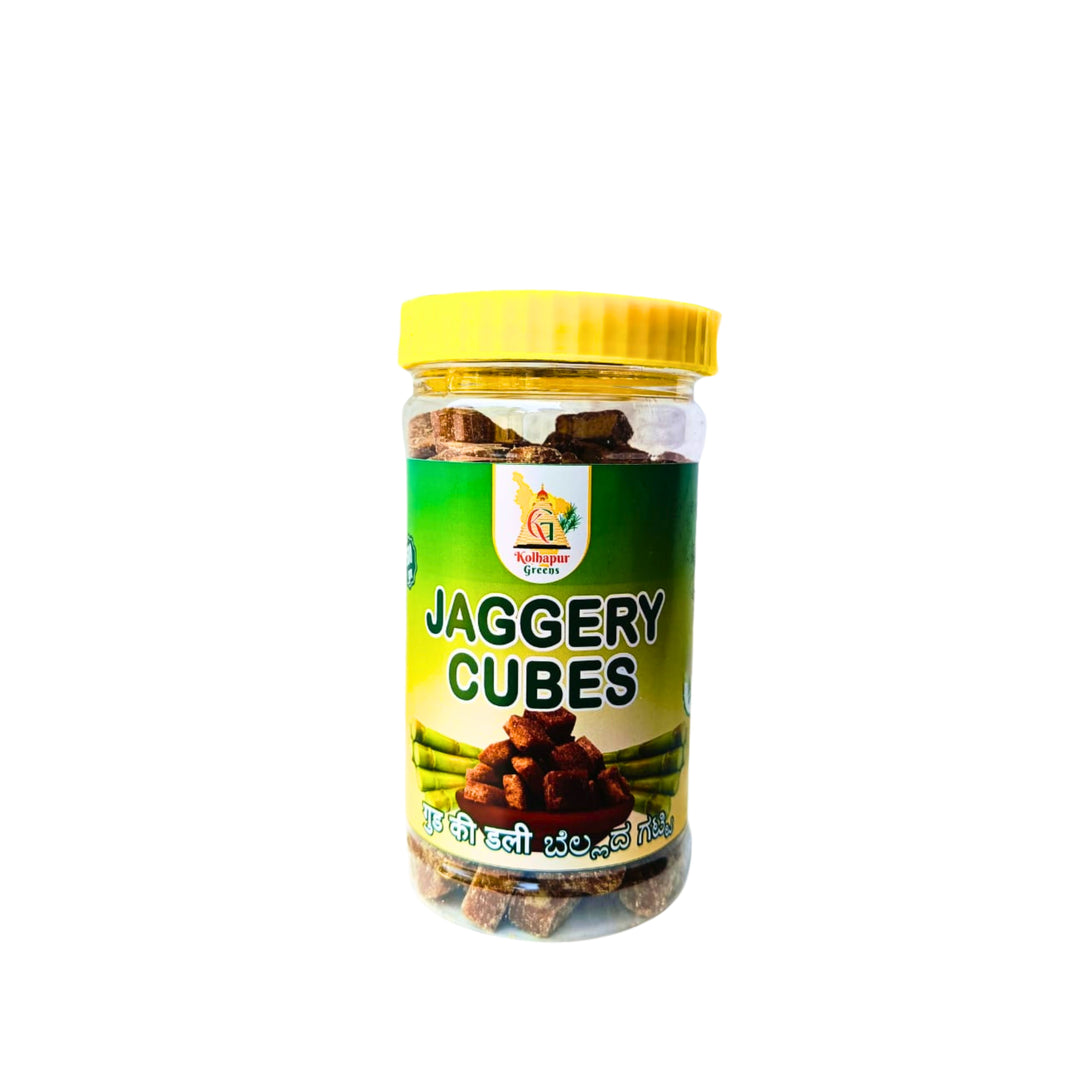 Kolhapur Greens Pure Deshi Gul (Jaggery) Cubes, Sakhi SHG, Natural, Chemical Free, 250 gm